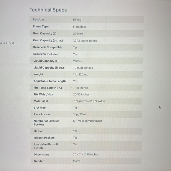 Camelback backpack - Picture 5 of 7